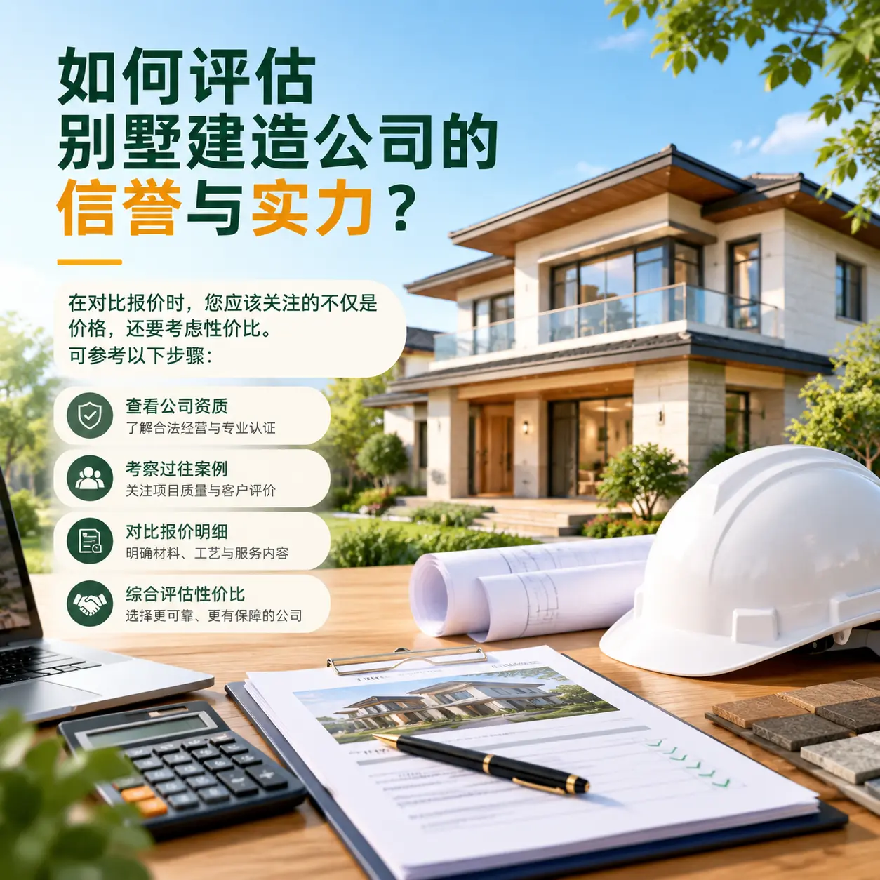 如何评估 望谟 别墅建造公司的信誉与实力？