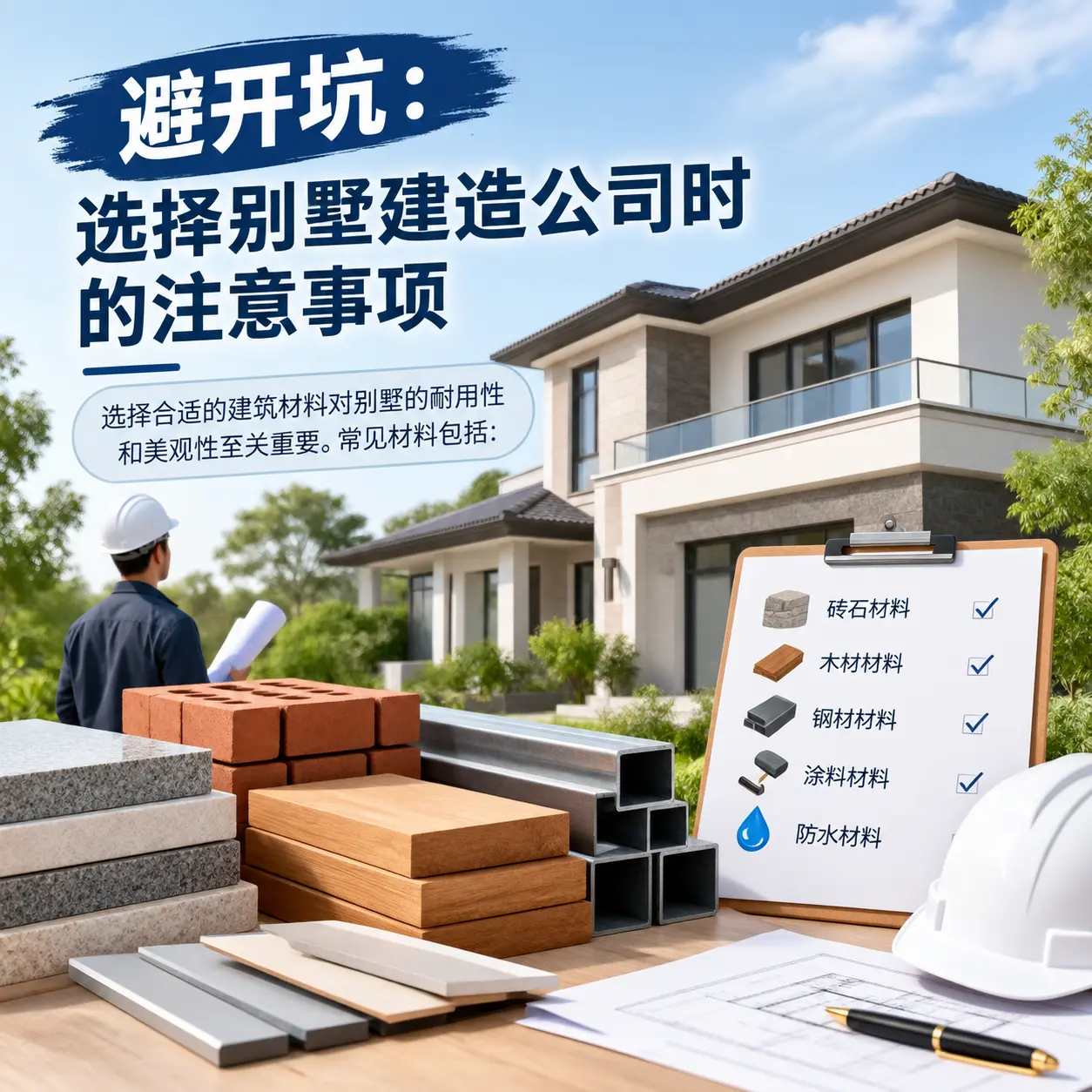 避开坑:选择 望谟 别墅建造公司时的注意事项